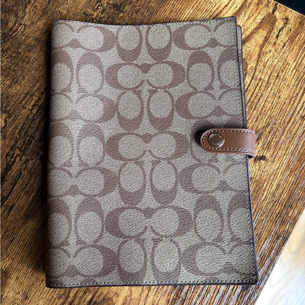 Coach Signature Canvas Notebook Cover - Cover only
